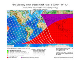 Visibility Map for Rabi-ul Thani 1441 AH (a)