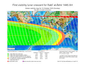 Visibility Map for Rabi-ul Akhir 1445 AH (b)